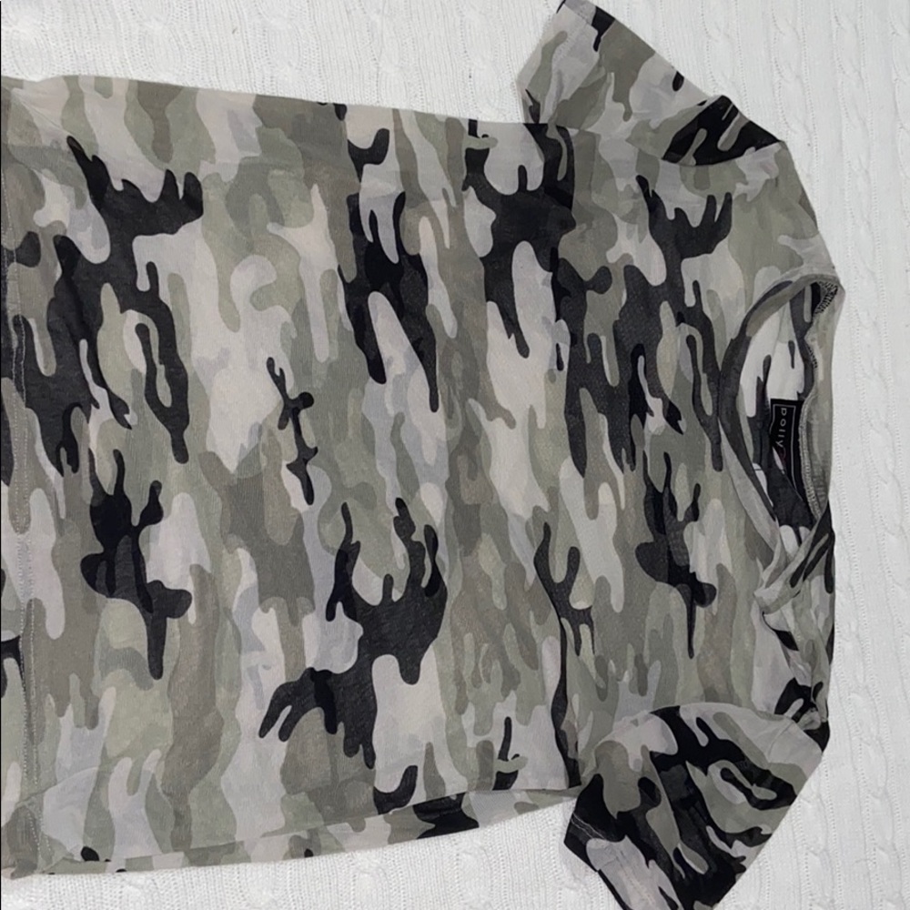 See through army shirt